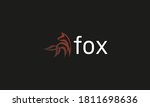 fox vector logo design... | Shutterstock .eps vector #1811698636