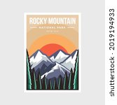 rocky mountain national park... | Shutterstock .eps vector #2019194933