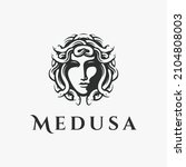 head of medusa logo symbol... | Shutterstock .eps vector #2104808003