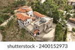 Small photo of Cankiri, Turkey - July 25, 2022: A photo of Cankiri Darussifa and Cankiri Mevlevi Lodge taken with a drone. Darussifa was built in 1235, and Mevlevihane was built in the 19th century.