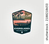 everglades national park logo vector patch symbol illustration design