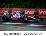 Small photo of MOGYORoD, HUNGARY - July 29, 2022: Mick Schumacher, from Germany competes for Haas F1 . Practice, round 13 of the 2022 F1 championship.
