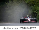 Small photo of MOGYORoD, HUNGARY - July 30, 2022: Mick Schumacher, from Germany competes for Haas F1 . Qualifying, round 13 of the 2022 F1 championship.