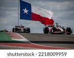 Small photo of AUSTIN, TEXAS, UNITED STATES - October 23, 2022: Kevin Magnussen, from Denmark competes for Haas F1 . Race day, round 19 of the 2022 F1 championship.