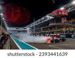 Small photo of ABU DHABI, UNITED ARAB EMIRATES - November 26, 2023: Max Verstappen, from The Netherlands competes for Red Bull Racing. Race day for the 2023 Formula 1 Abu Dhabi Grand Prix