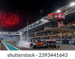 Small photo of ABU DHABI, UNITED ARAB EMIRATES - November 26, 2023: Max Verstappen, from The Netherlands competes for Red Bull Racing. Race day for the 2023 Formula 1 Abu Dhabi Grand Prix