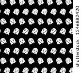 ghost   emoji pattern 36 | Shutterstock . vector #1246882420