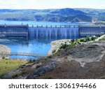 Small photo of The Grand Coulee Dam, a concrete gravity dam on the Columbia River in Eastern Washington, USA