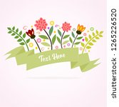 flag ribbon flowers | Shutterstock .eps vector #1265226520