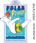 A Polar Bear Dives Into Cold...