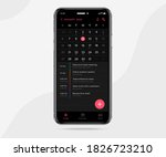 mobile app calendar planner... | Shutterstock .eps vector #1826723210