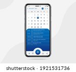 mobile app calendar planner... | Shutterstock .eps vector #1921531736