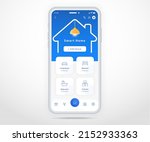 smartphone smart home... | Shutterstock .eps vector #2152933363