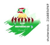 happy independence day burundi... | Shutterstock .eps vector #2168856969