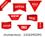 tags set. vector badges and... | Shutterstock .eps vector #1526390390