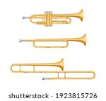 set of musical instruments... | Shutterstock .eps vector #1923815726