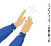human hands clapping and... | Shutterstock .eps vector #2102419129