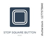 stop square button icon vector... | Shutterstock .eps vector #1277575840