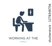 working at the office icon... | Shutterstock .eps vector #1278348706