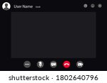 video call screen template.... | Shutterstock .eps vector #1802640796