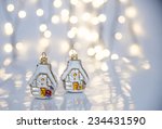 christmas lights and ornaments. | Shutterstock . vector #234431590