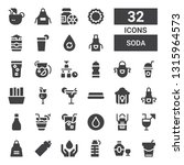 soda icon set. collection of 32 ... | Shutterstock .eps vector #1315964573