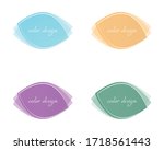set of round colorful vector... | Shutterstock .eps vector #1718561443