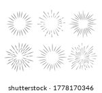 set of sunbursts  explosion... | Shutterstock .eps vector #1778170346