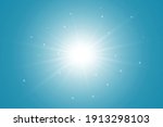 glowing light effect on blue... | Shutterstock .eps vector #1913298103