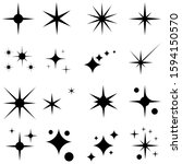star icons. twinkling stars.... | Shutterstock .eps vector #1594150570