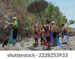 Small photo of Kulon Progo, Indonesia - October 2019: The Kembul Sewu Dulur Festival is a hereditary tradition of the residents of Pendoworejo Village, Girimulyo District, Kulonprogo Regency for 10 years.