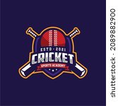 cricket team logo template... | Shutterstock .eps vector #2089882900