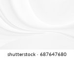 white cloth background abstract ... | Shutterstock . vector #687647680