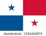 panama flag  official colors... | Shutterstock .eps vector #1556263073