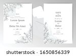 elegant hand drawn wedding... | Shutterstock .eps vector #1650856339