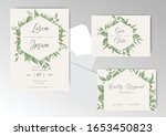 greenery wedding invitation... | Shutterstock .eps vector #1653450823