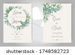 elegant wedding invitation card ... | Shutterstock .eps vector #1748582723