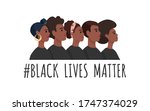 black lives matter. african... | Shutterstock .eps vector #1747374029