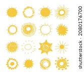 hand drawn illustration sun.... | Shutterstock . vector #2080176700