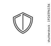 protection shield line icon.... | Shutterstock .eps vector #1926596156