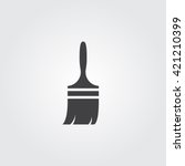 paint brush icon vector  solid... | Shutterstock .eps vector #421210399