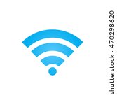 wifi signal icon vector ... | Shutterstock .eps vector #470298620