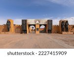 Small photo of OUARZAZATE, MOROCCO - 16-10-2022 Ouarzazate Atlas Film Studios in Morocco. Moroccan Atlas Studios is one of the largest movie studios in the world.