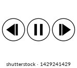player buttons icon vector... | Shutterstock .eps vector #1429241429