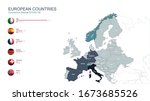 coronavirus disease of european ... | Shutterstock .eps vector #1673685526