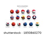 flag ball vector of rcep... | Shutterstock .eps vector #1850860270
