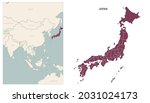 japan map. map of japan and... | Shutterstock .eps vector #2031024173
