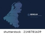 benelux map. horizontal bar... | Shutterstock .eps vector #2148781639