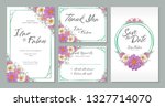 wedding invitation card design... | Shutterstock .eps vector #1327714070