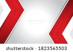 red and white modern abstract... | Shutterstock .eps vector #1823565503